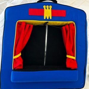 Vintage Manhattan Toy Finger Puppet Stage with 18 Finger Puppets